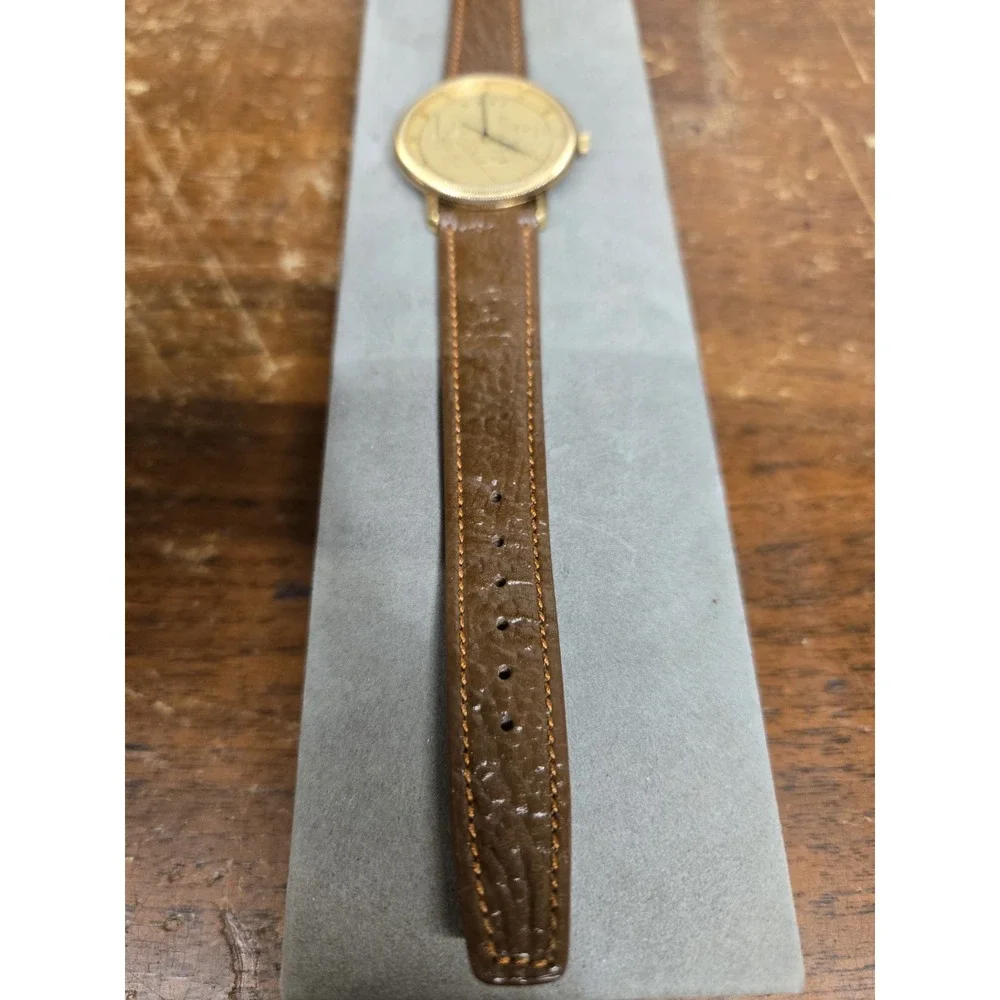 Hamilton H&T 8702 Railroad Train Skyline Wristwatch Leather Band Untested